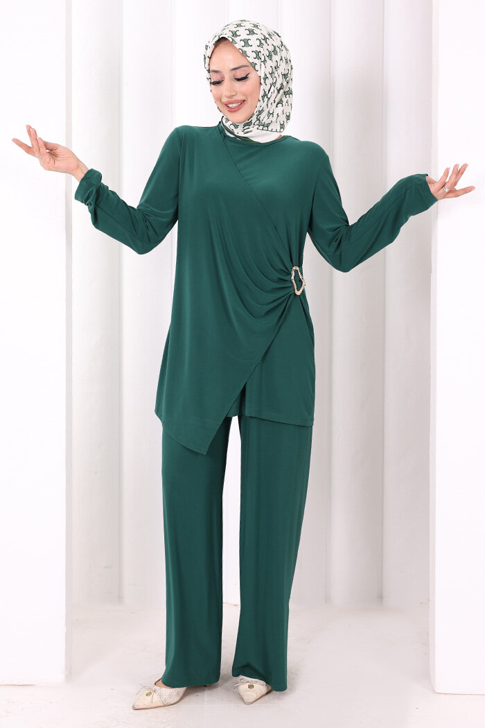 Toka Detaylı İkili Takım 8034 Zümrüt - 2