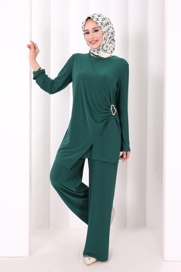 Toka Detaylı İkili Takım 8034 Zümrüt - 3