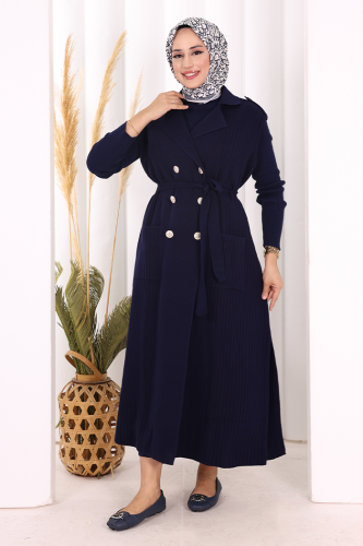 Triko Yelek 18336 Lacivert - Bym Fashion