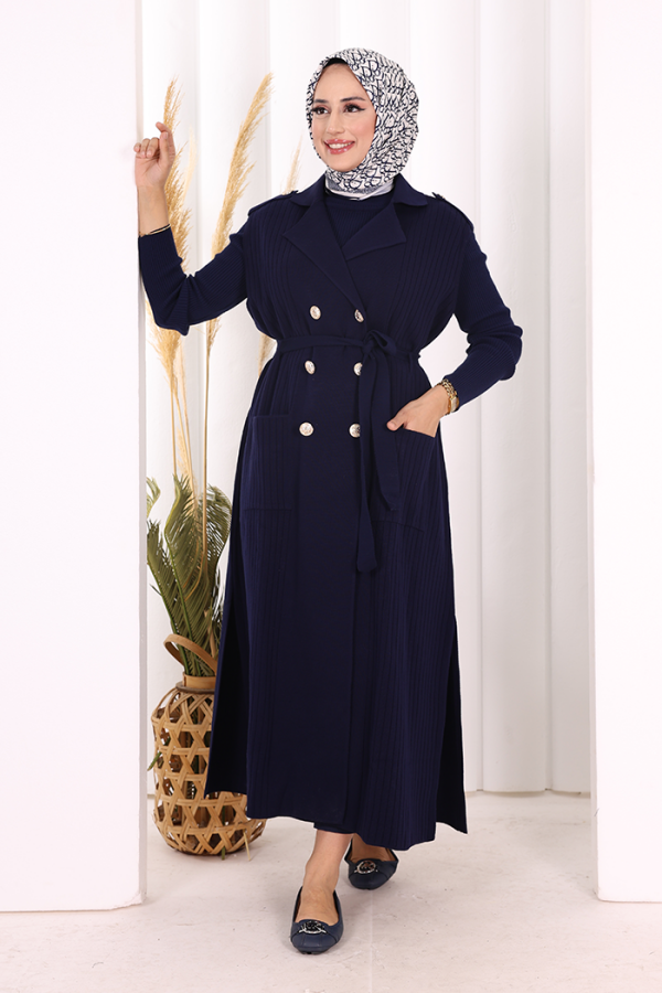 Triko Yelek 18336 Lacivert - 2