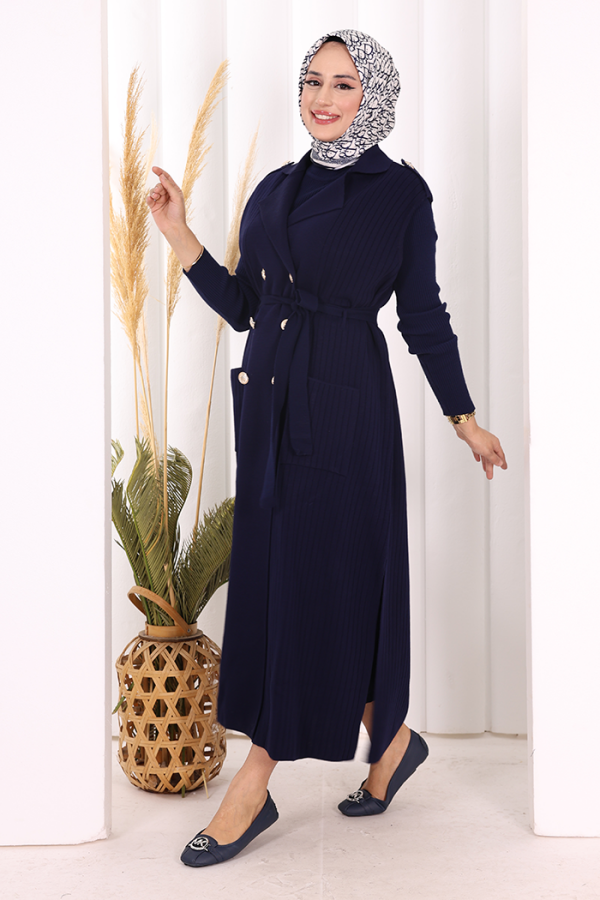 Triko Yelek 18336 Lacivert - 3