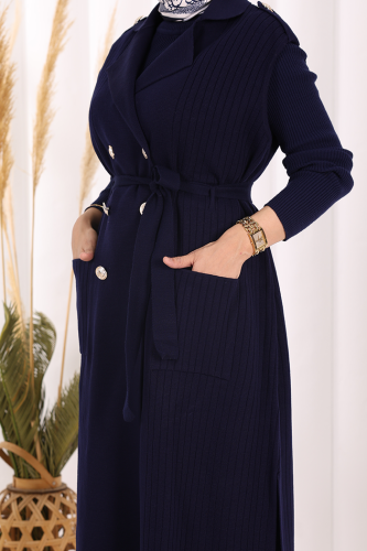 Triko Yelek 18336 Lacivert - 6