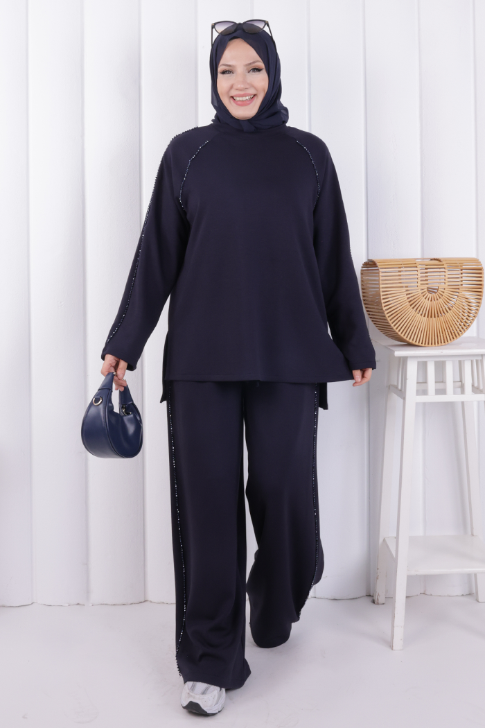 Tunik Pantolon Takım 1213 Lacivert - 1