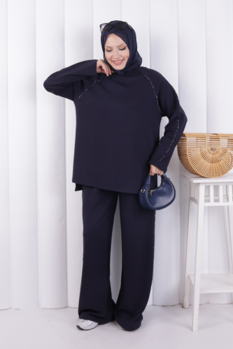 Tunik Pantolon Takım 1213 Lacivert - 2