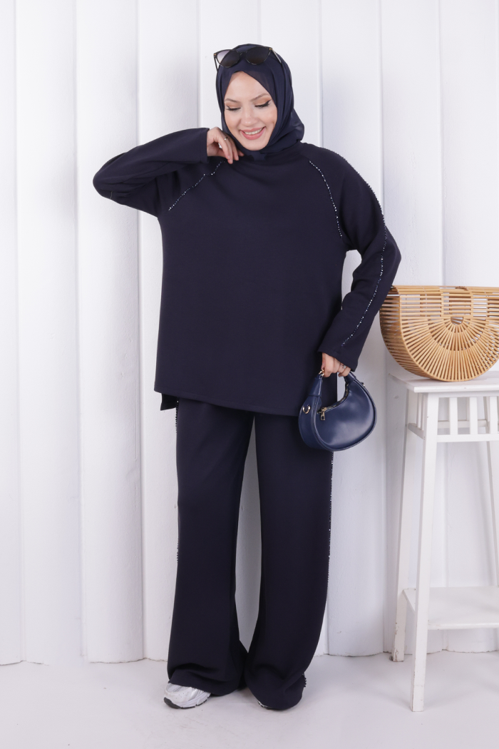 Tunik Pantolon Takım 1213 Lacivert - 2