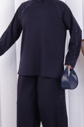 Tunik Pantolon Takım 1213 Lacivert - 4