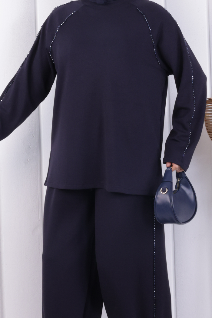 Tunik Pantolon Takım 1213 Lacivert - 4