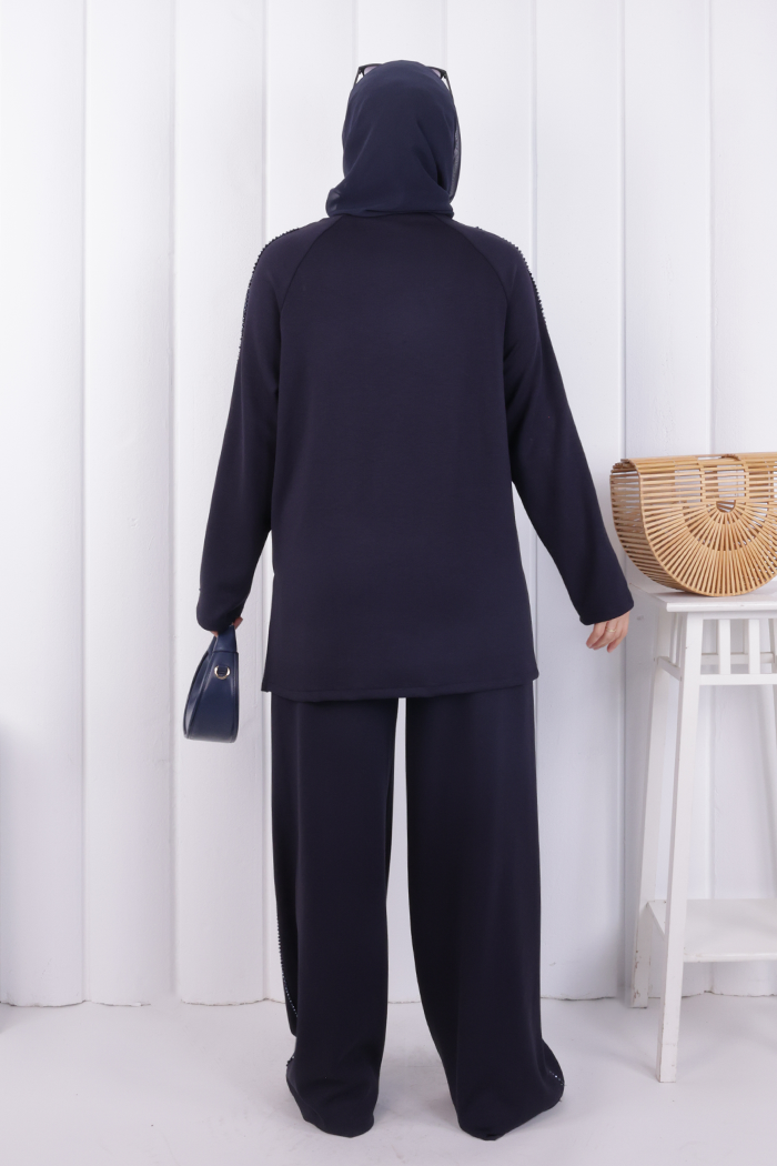 Tunik Pantolon Takım 1213 Lacivert - 5
