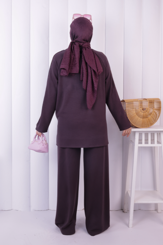 Tunik Pantolon Takım 1213 Mürdüm - 4