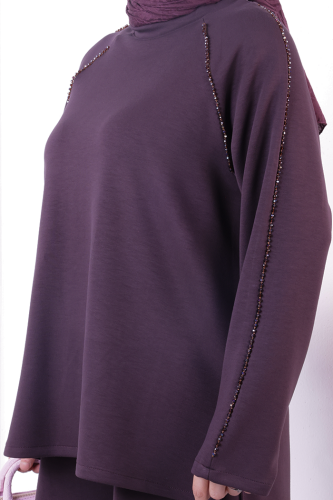 Tunik Pantolon Takım 1213 Mürdüm - 6