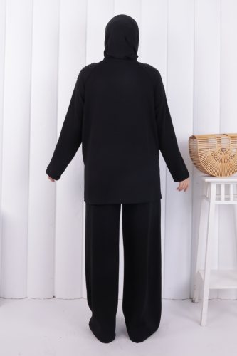 Tunik Pantolon Takım 1213 Siyah - 3