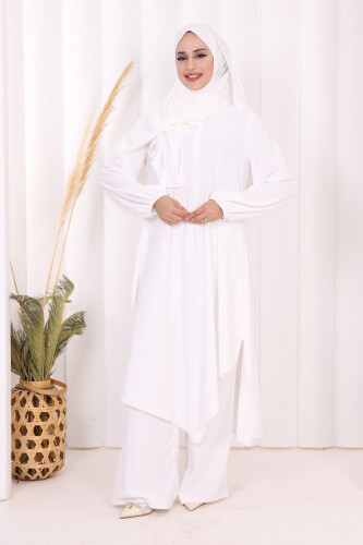 Tunik Pantolon Takım 8003 Ekru