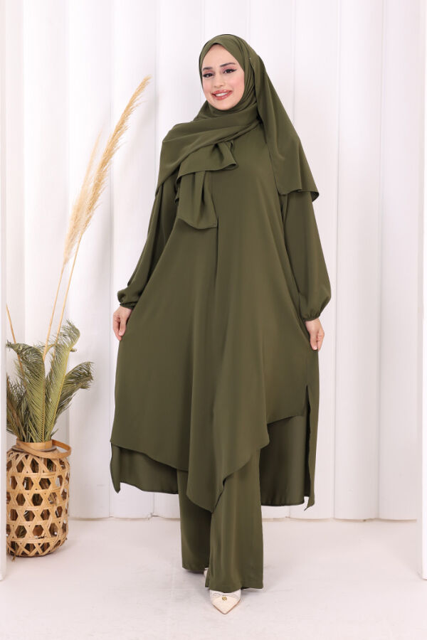Tunik Pantolon Takım 8003 Haki - 1