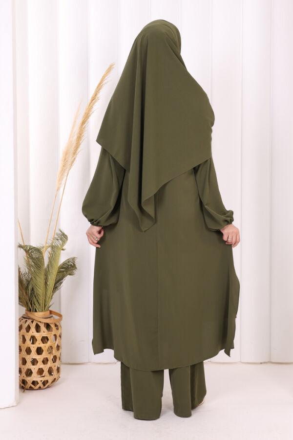 Tunik Pantolon Takım 8003 Haki - 4