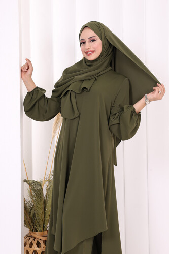 Tunik Pantolon Takım 8003 Haki - 5