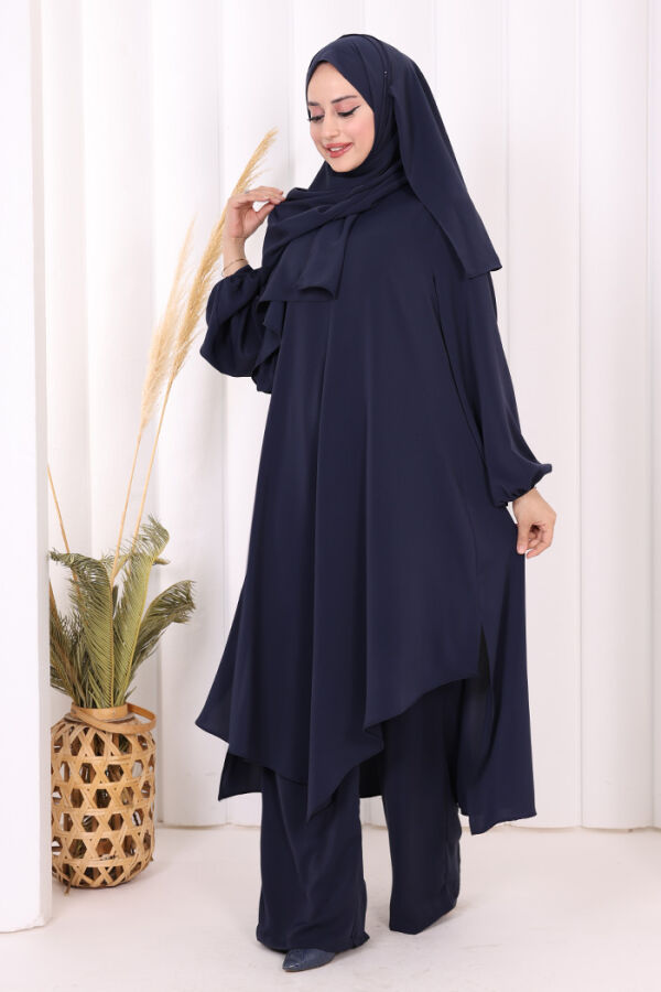 Tunik Pantolon Takım 8003 Lacivert - 2