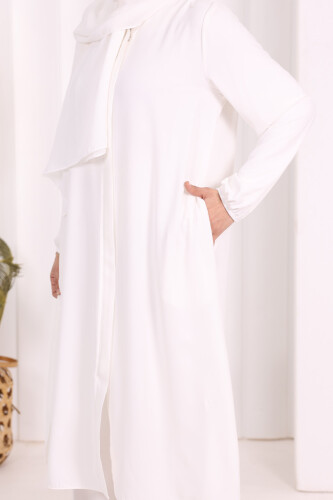 Tunik Pantolon Takım 8006 Ekru - 5