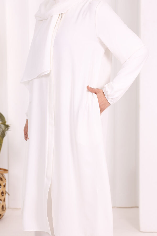 Tunik Pantolon Takım 8006 Ekru - 5