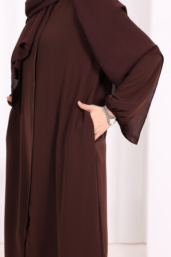 Tunik Pantolon Takım 8006 Kahverengi - 6