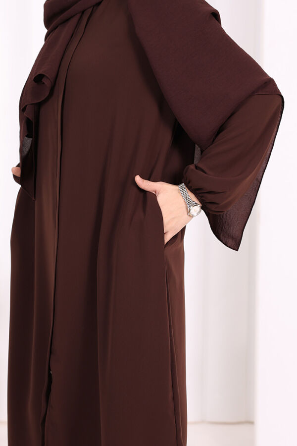 Tunik Pantolon Takım 8006 Kahverengi - 6