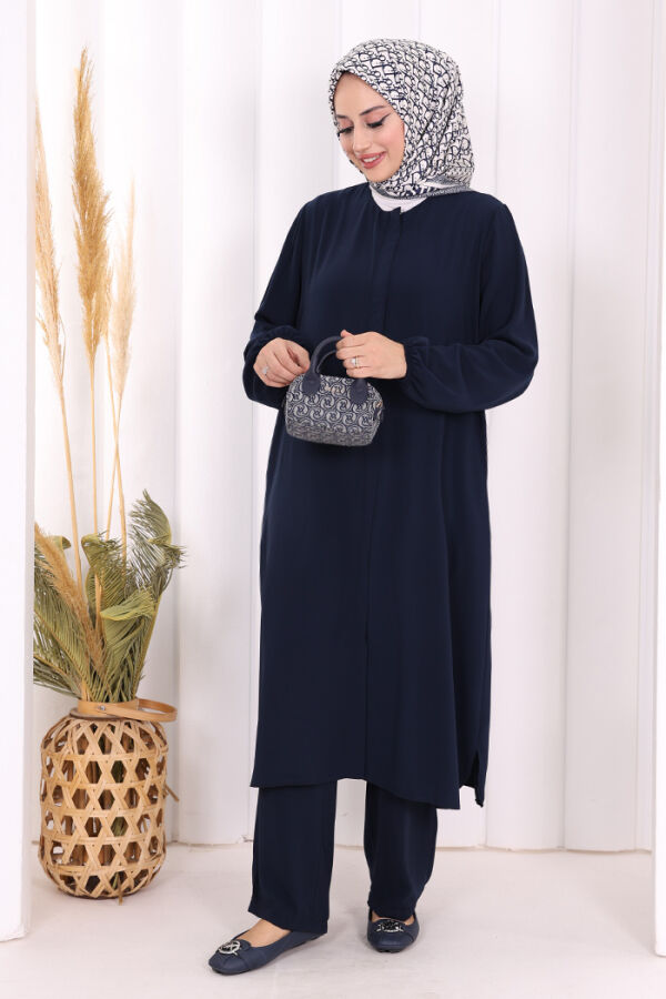Tunik Pantolon Takım 8006 Lacivert - 1