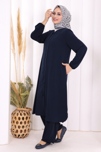 Tunik Pantolon Takım 8006 Lacivert - 3