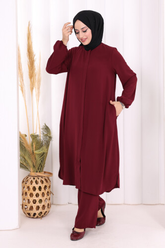 Tunik Pantolon Takım 8006 Mürdüm