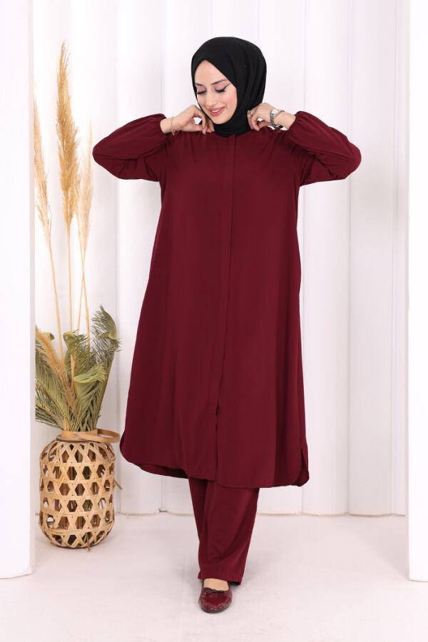 Tunik Pantolon Takım 8006 Mürdüm - 2