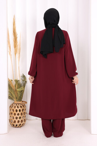 Tunik Pantolon Takım 8006 Mürdüm - 4