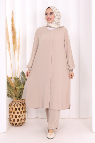 Tunik Pantolon Takım 8006 Vizon