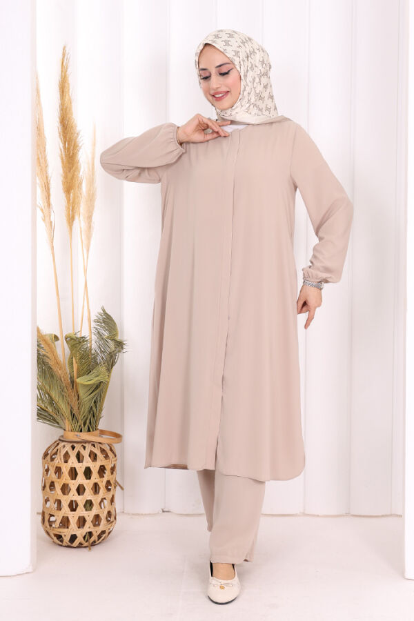 Tunik Pantolon Takım 8006 Vizon - 2