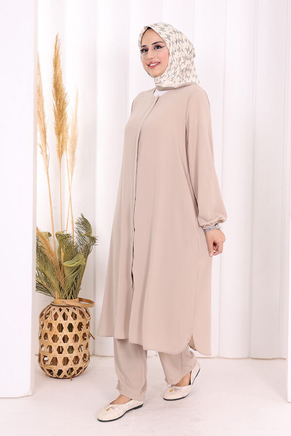 Tunik Pantolon Takım 8006 Vizon - 3
