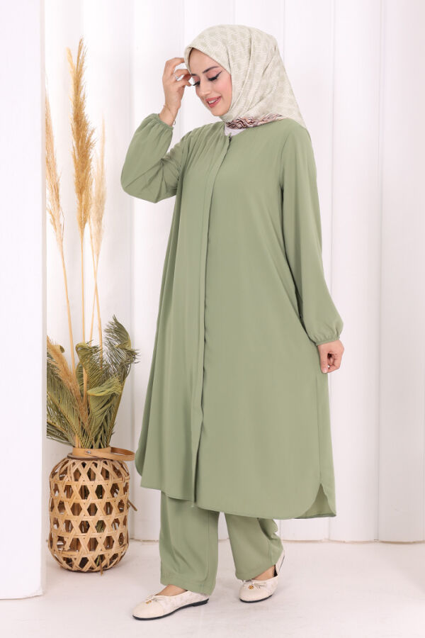 Tunik Pantolon Takım 8006 Yeşil - 2