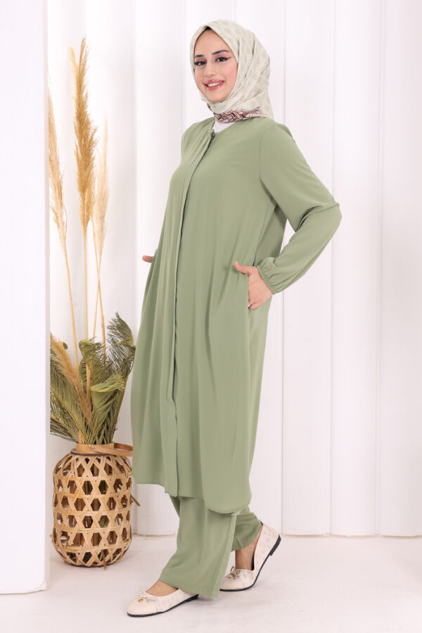 Tunik Pantolon Takım 8006 Yeşil - 3