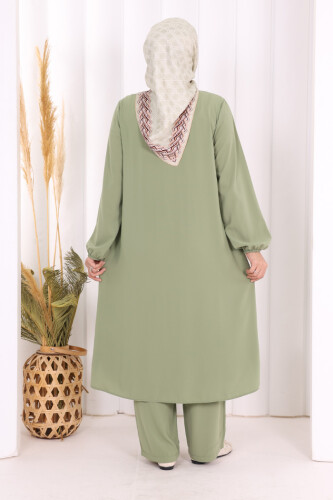 Tunik Pantolon Takım 8006 Yeşil - 4
