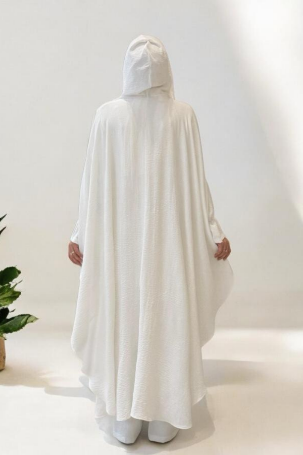 Tunik, Pantolon ve Abaya Üçlü Takım 8663 Ekru - 2