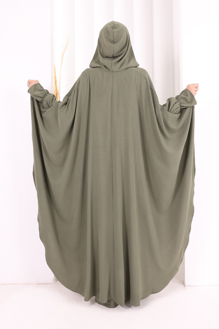 Tunik, Pantolon ve Abaya Üçlü Takım 8663 Haki - 4