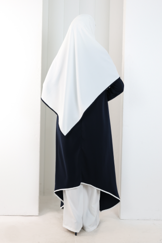 Tunik Şal ve Pantolon Üçlü Takım 8030 Lacivert - 8