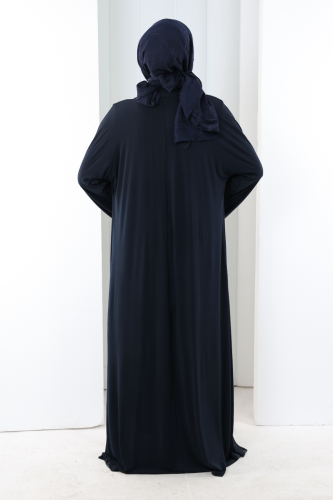 Uzun Hırkalı Üçlü Takım 8713 Lacivert - 4