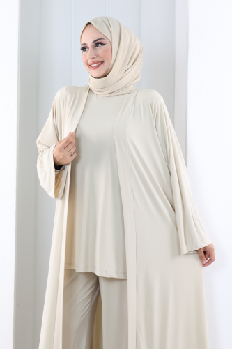 Uzun Hırkalı Üçlü Takım 8713 Taş - 4
