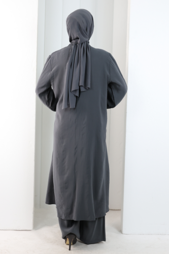 Yandan Bağlamalı İkili Takım 8019 Füme - 4