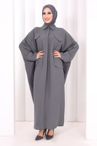 Yarasakol Elbise 7071 Antrasit - 2