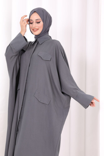 Yarasakol Elbise 7071 Antrasit - 5