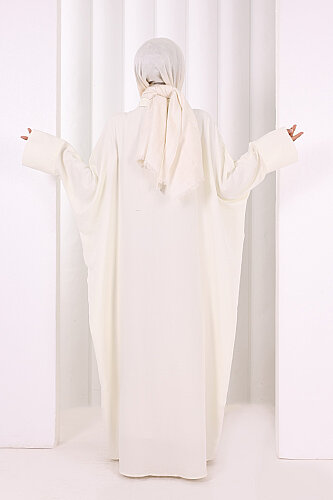 Yarasakol Elbise 7071 Ekru - 4