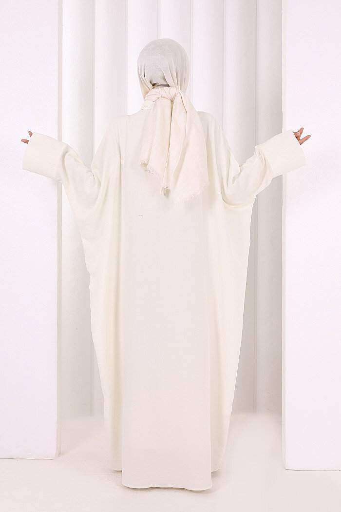 Yarasakol Elbise 7071 Ekru - 4