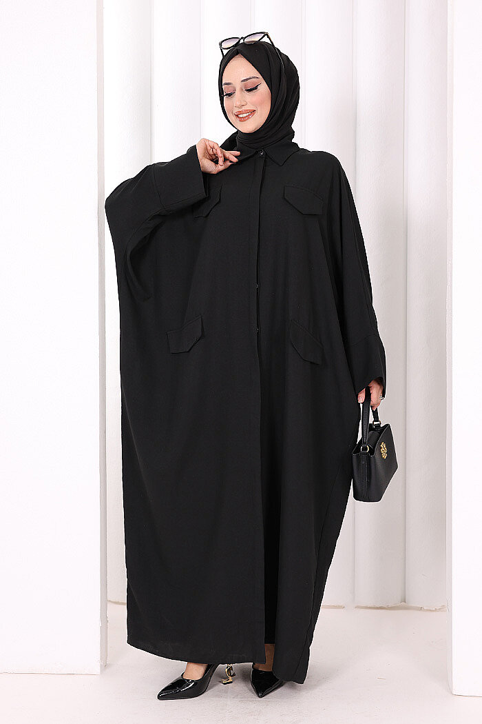 Yarasakol Elbise 7071 Siyah - 1