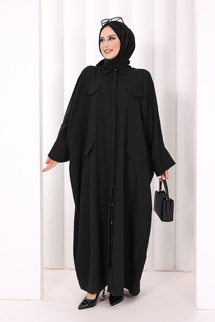Yarasakol Elbise 7071 Siyah - 2