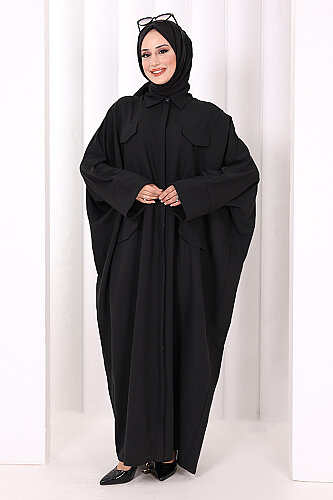 Yarasakol Elbise 7071 Siyah - 3