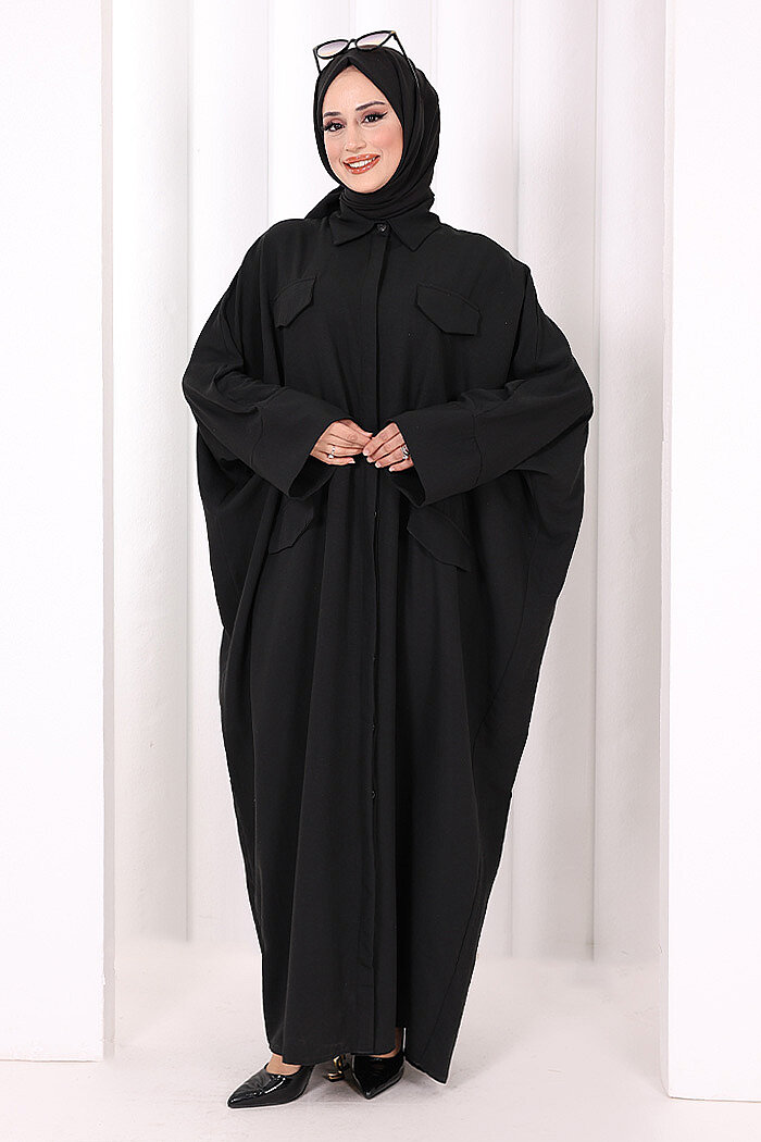 Yarasakol Elbise 7071 Siyah - 3