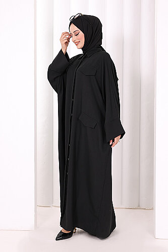 Yarasakol Elbise 7071 Siyah - 4